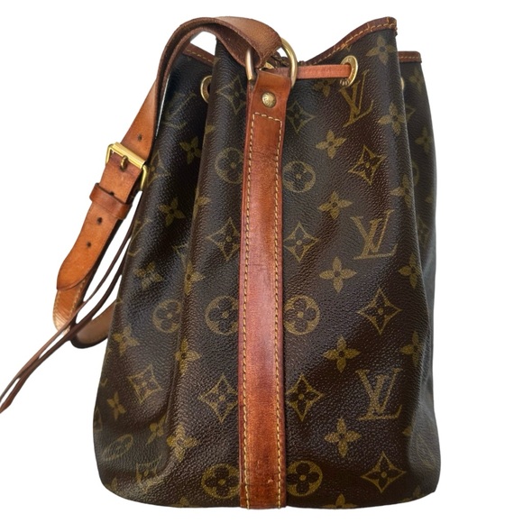 Louis Vuitton Petit Noe Shoulder Bag Monogram Coated Canvas Drawstring Vintage - Picture 5 of 17